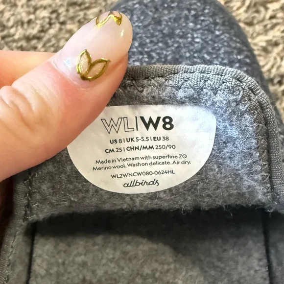 Allbirds Wool Loungers Cushioned Merino Slip On Sneakers, Women’s Size 8 - Picture 10 of 10